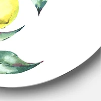 Designart - Branch of Yellow Lemons and Leaves I
