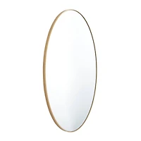 Gold Contemporary Wall Mirror, 18" x 1" x 32"