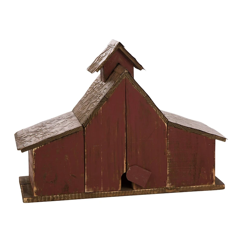 Glitzhome® 20.67" Extra-Large Rustic Wood Barn Birdhouse