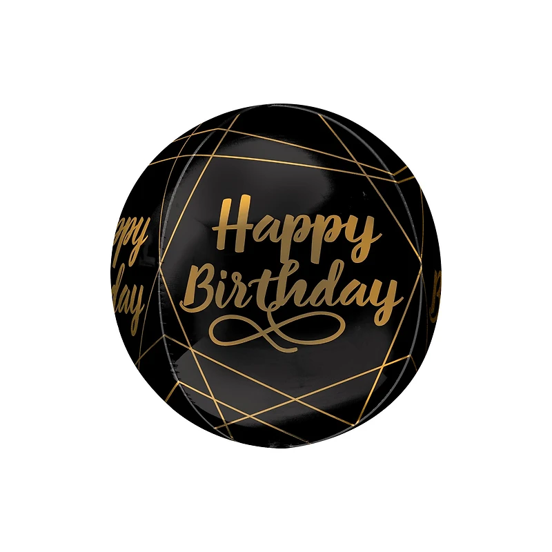 Orbz® 16" Happy Birthday Elegant Foil Balloon