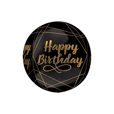 Orbz® 16" Happy Birthday Elegant Foil Balloon