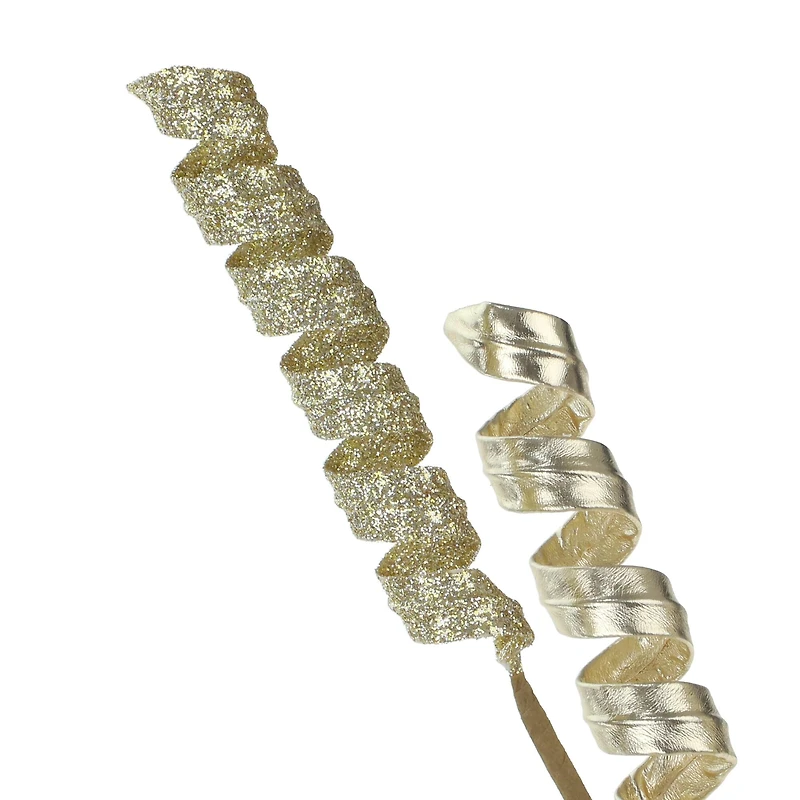 31.5" Champagne Glittered Swirl Stem by Ashland®