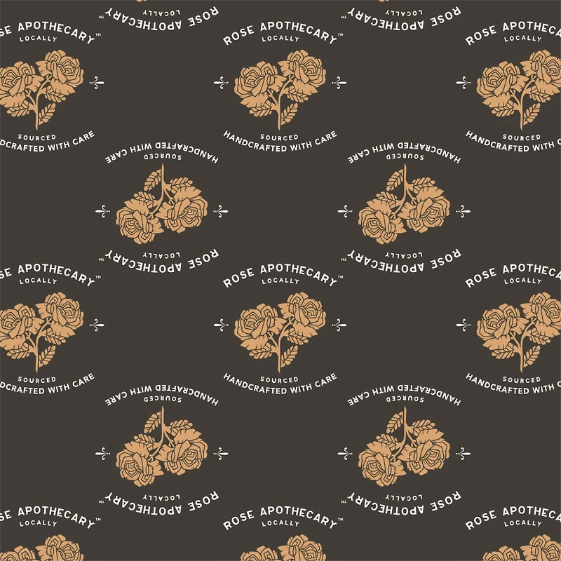 Schitt's Creek® Charcoal Rose Apothecary™ Cotton Fabric