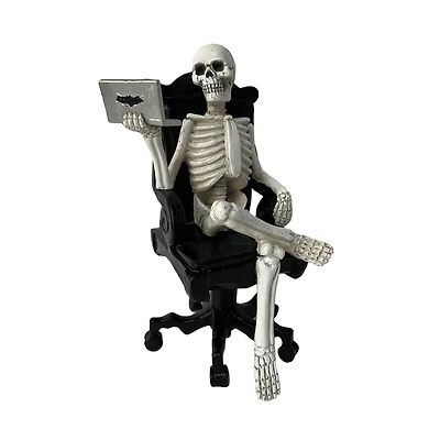 9.5" Skeleton with Computer Tabletop Décor by Ashland®