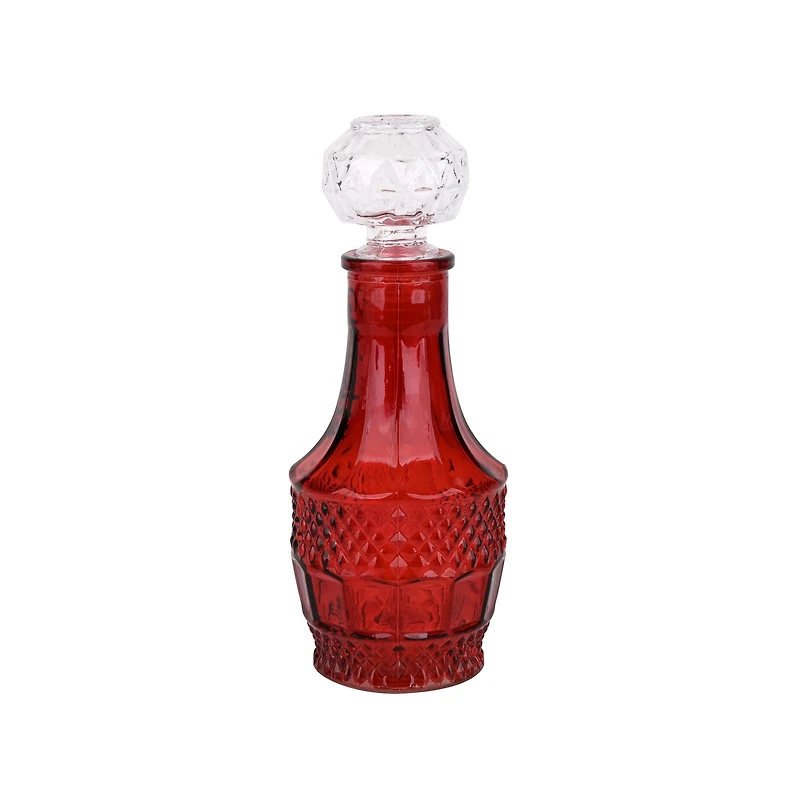 6" Red Glass Bottle Tabletop Décor by Ashland®