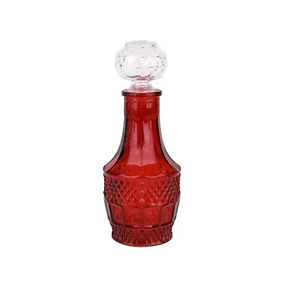 6" Red Glass Bottle Tabletop Décor by Ashland®