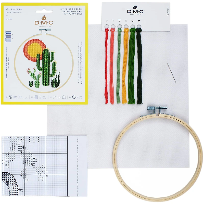 DMC® Cactus Cross Stitch Kit