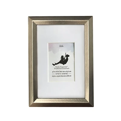 Simply Essentials™ Silver Foil Frame with Mat by Studio Décor