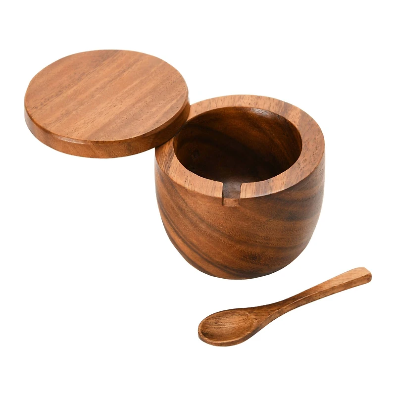 Hello Honey® Acacia Wood Covered Jar with Spoon