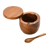 Hello Honey® Acacia Wood Covered Jar with Spoon