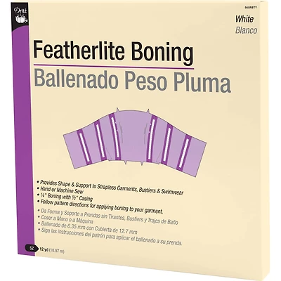 Dritz® White Featherlite Boning, 12yd.