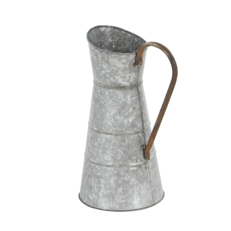 16" Gray Iron Farmhouse Planter