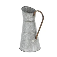 16" Gray Iron Farmhouse Planter