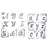 Script Alphabet & Numbers Wood Stamp Set by Recollections™