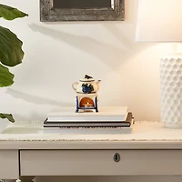 Porcelain Teapot Stovetop Candle Oil Warmer 3.87" x 3.12" x 5.37