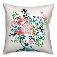 Flower Head 18" x 18" Indoor / Outdoor Pillow