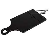 Hello Honey® Black Acacia Wood Cheese Slicer with Stainless Steel End Grain