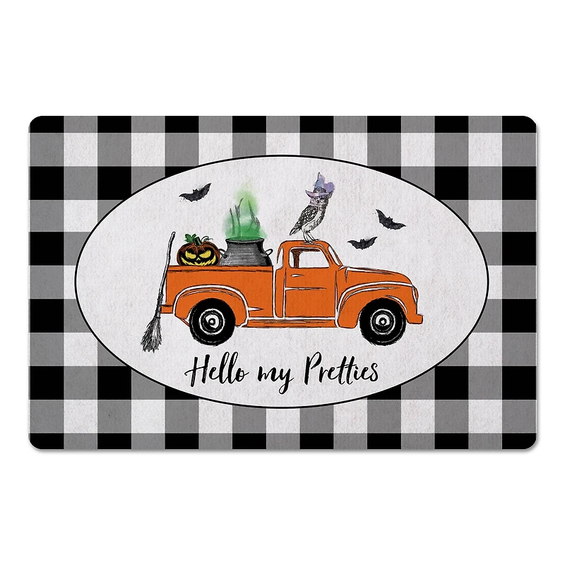 Hello My Pretties Halloween Truck Floor Mat