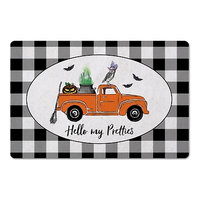 Hello My Pretties Halloween Truck Floor Mat