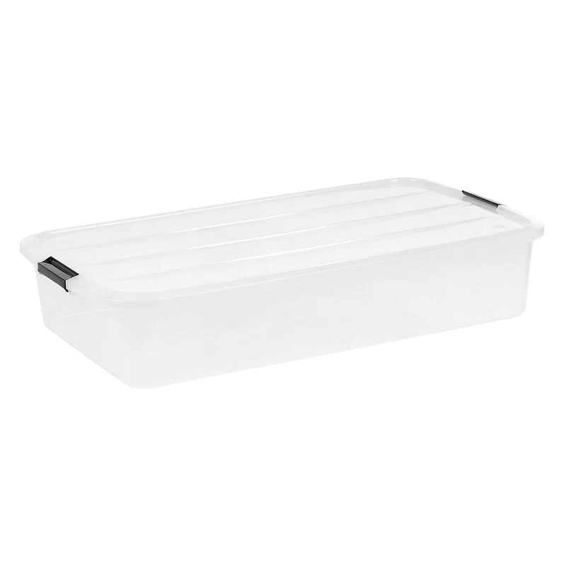 IRIS® 50qt. Clear Underbed Storage Boxes with Latching Lids, 3ct.