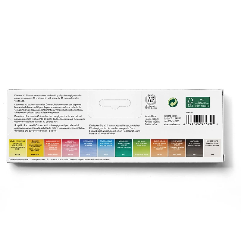 Winsor & Newton® Cotman Water Colours™ Blue Box Set
