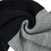 Glitzhome® 70" Men's Black, White & Gray Scarf
