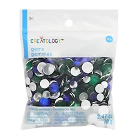 Green & Blue Round Mix Gems by Creatology™