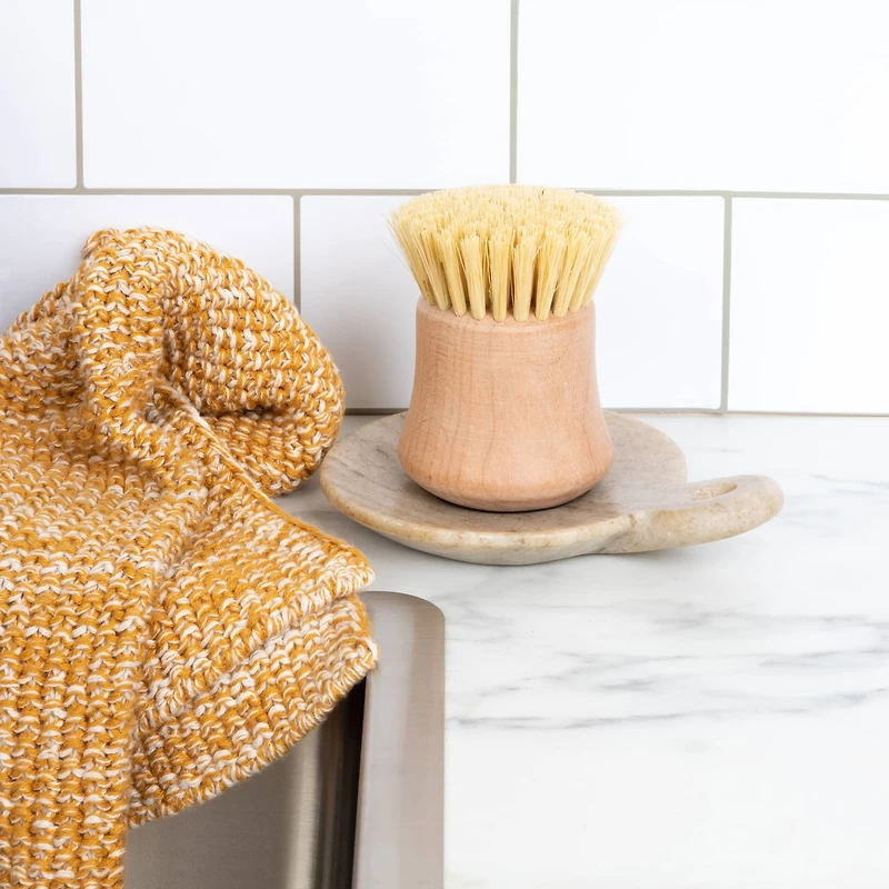 Hello Honey® Hand-Carved Marble Dish with Handle