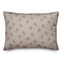Delicate Floral Throw Pillow