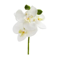 9" Phalaenopsis Orchid Artificial Flower Pick (Set of 12)
