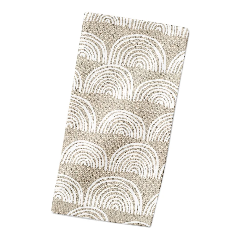 Half Moon Pattern 10" x 10"  Cotton Twill Napkin