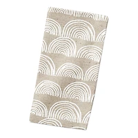 Half Moon Pattern 10" x 10"  Cotton Twill Napkin