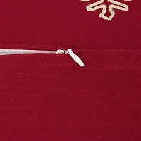 DII® Shimmering Snowflakes Leaves Embroidered Pillow Cover Set