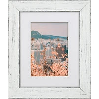 Craig Frames 4 Pack: Jasper Marshmallow Weathered White Picture Frame with Mat