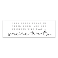 Sincere Hearts 12" x 36" Canvas Wall Art