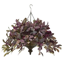 23" Fall Laurel Leaf with Berries Hanging Basket