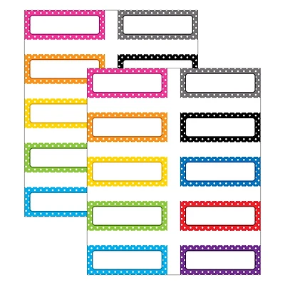 Teacher Created Resources® Polka Dots Magnetic Labels, 2 Packs of 30