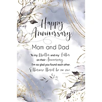 Happy Anniversary Mom And Dad Inspirational Wood Plaque