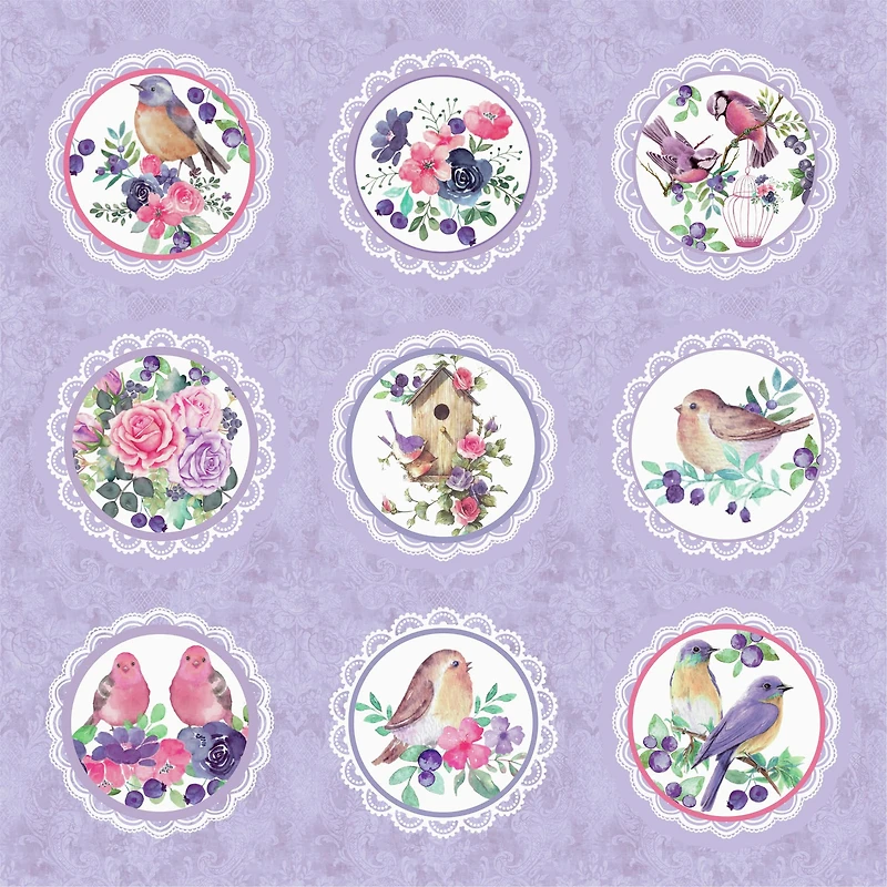 Little Birdie Birds & Berries Cardstock Pack, 12" x 12"