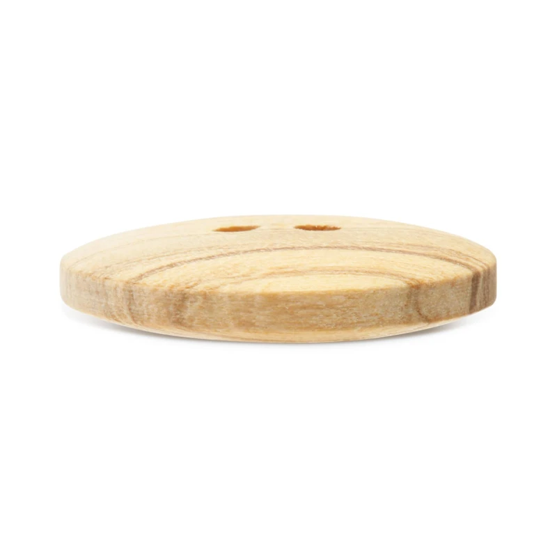 Dritz® 20mm Beige-Camel Sustainable Wood Round Button, 9ct.