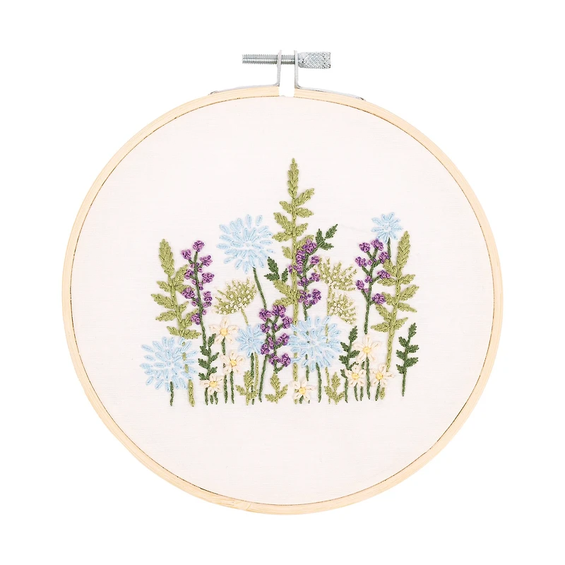 DMC® Wild Blooms Intermediate Embroidery Kit with Hoop