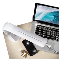 OttLite Purify LED Sanitizing Desk Lamp with Wireless Charging 