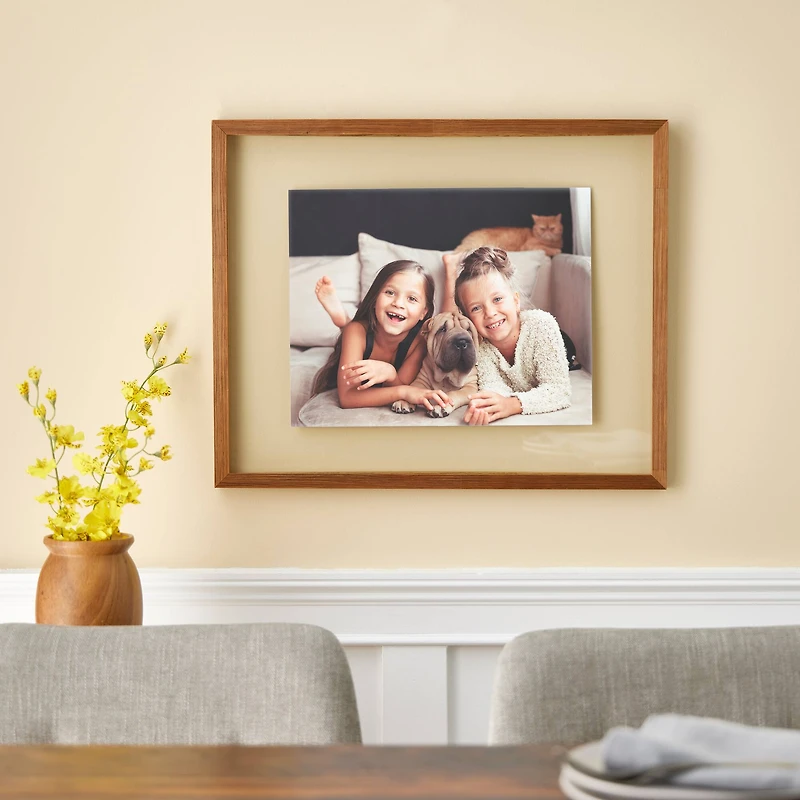 16" x 20"  Walnut Float Frame by Studio Décor®