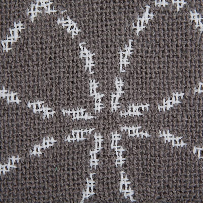 Gray Concentric Circles Throw