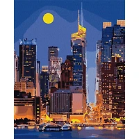 Ideyka The Streets of Manhattan Painting by Numbers Kit