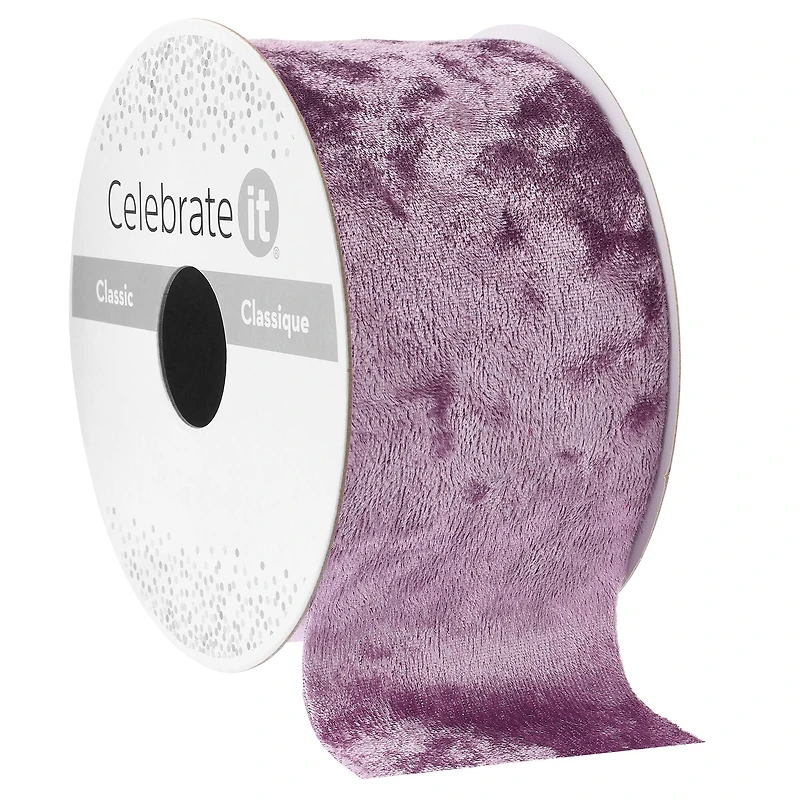2" x 3yd. Wrinkled Velvet Ribbon by Celebrate It™ Classic