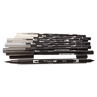Tombow Grayscale Palette Dual Brush Pen Set