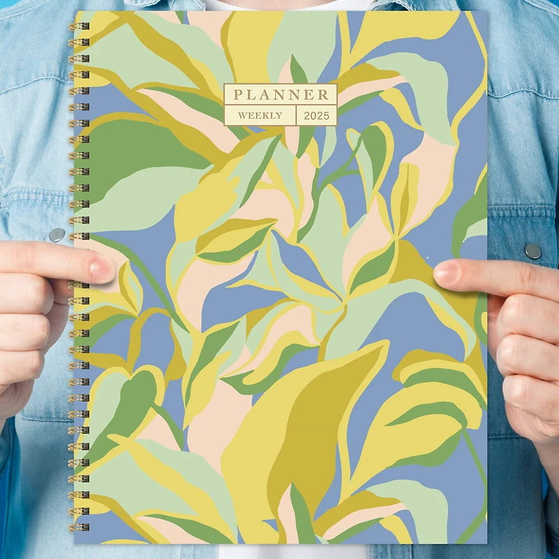 TF Publishing 2025 Large Daphne Print Weekly Monthly Spiral Planner
