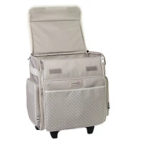 Everything Mary Tan Dot Rolling Scrapbooking Case