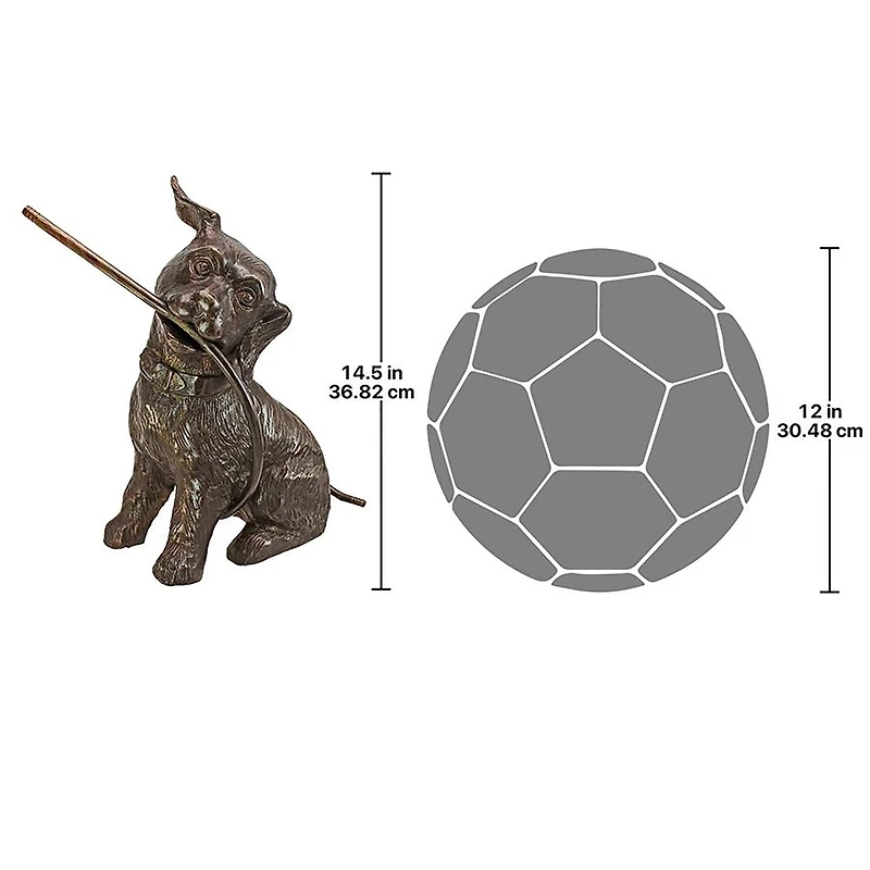 Design Toscano Bronze Raining Dogs Piped Garden Statue
